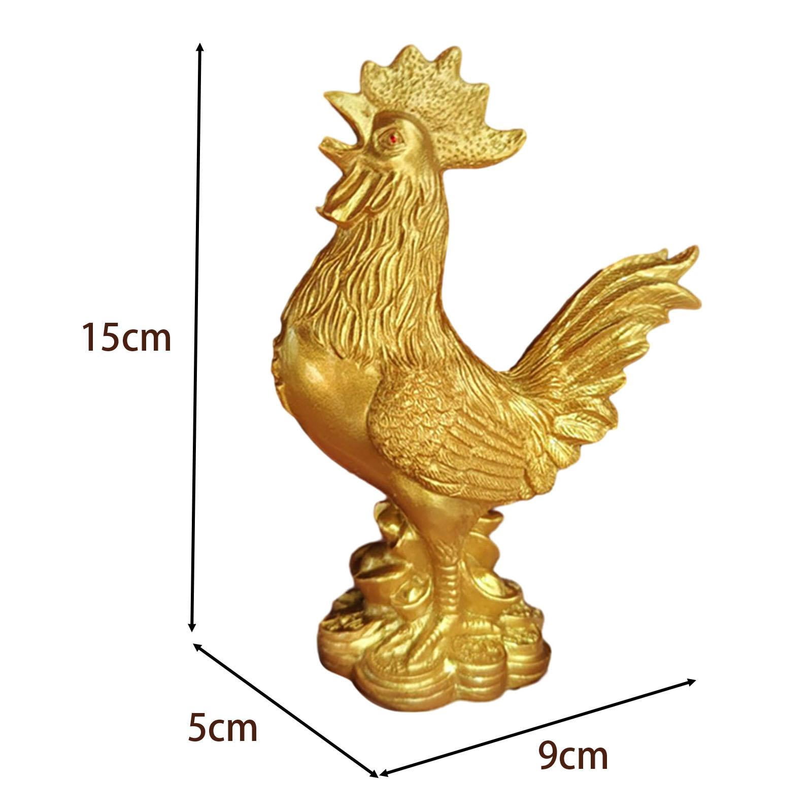 Fiocias Chicken Paper Towel Holder Dispenser Non Slip Vertical Tissue Holder Rack Feng Shui Decor Home Decorations Statue Cock Sculpture for Birthday