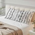 thumbnail image 4 of Black Botanical Body Pillow Covers 20"x54", Modern Farmhouse Tropical Leaves Soft Brushed Microfiber Breathable Throw Pillow Covers, Pillowcase with Zipper for Couch Sofa Bedroom Living Room, 4 of 9