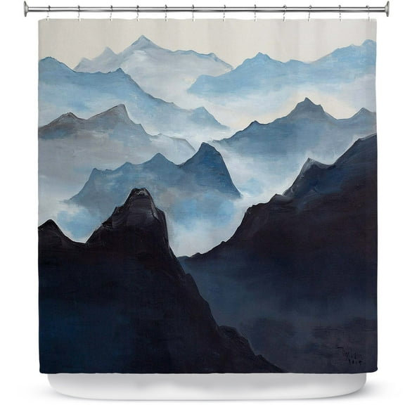 Shower Curtains 70" x 73" from DiaNoche Designs by Lam Fuk Tim - Misty Mountains I