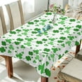 thumbnail image 4 of Coolnut St. Patrick's Day Clover Rectangle Tablecloth, Waterproof Washable Polyester Table Cover for Kitchen Dinner Party, 60 x 120 Inch House Decor, 4 of 7