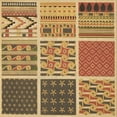 thumbnail image 1 of Ahgly Tapis d'Intérieur Lavable en Machine Carré Jaune Transitionnel, 7 Pieds Carré, 1 of 7