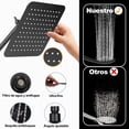 thumbnail image 2 of Regaderas para Baño de Lluvia de Alta Presión, Set de 10'' Cabeza de Ducha de Alta Presion, Regaderas para Baño con 5 Modos Regadera de Mano Brazo de Extensión de 12'' Soporte y Manguera etc, 2 of 7