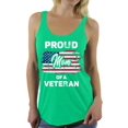thumbnail image 1 of Awkward Styles Proud Mom of a Veteran Racerback Tank Top USA Veteran Gifts Patriotic Mom Tank Top United States of America Vintage Flag Shirt for Mom USA Pride Mom Veteran Racerback Tank Top, 1 of 4