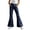 2-Dark Blue, variant on Flare Pants for Girls High Waist Y2k Pants Wide Leg Casual Pants Back to School Clothes Plaid School Pants Size 5-16 Years