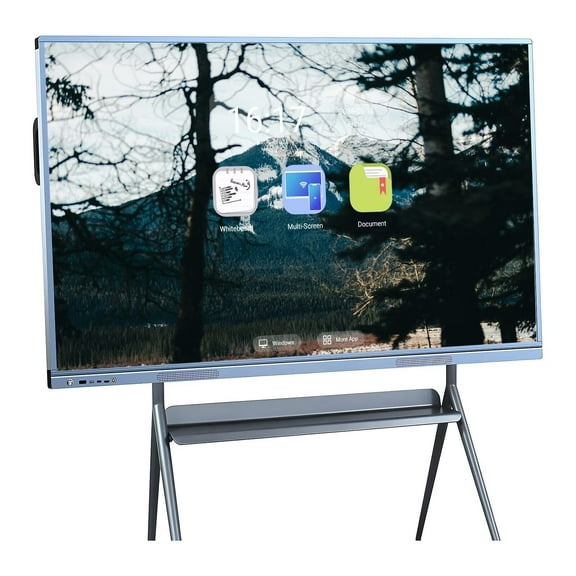 BELNET 55'' Smart Board 4K HDR Multi Touch Live Streaming Hub Android Interactive with WiFi/Bluetooth for Office Presentations(Include Wall Mount)