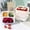 White, variant on Small Snack Box Containers for Adults Men Women with 3 Compartments,Reusable Bento Box Adult Food Trays for Fruit,Charcuterie,Lunch Box Divided Serving Tray with Lid and Handle for Work Travel