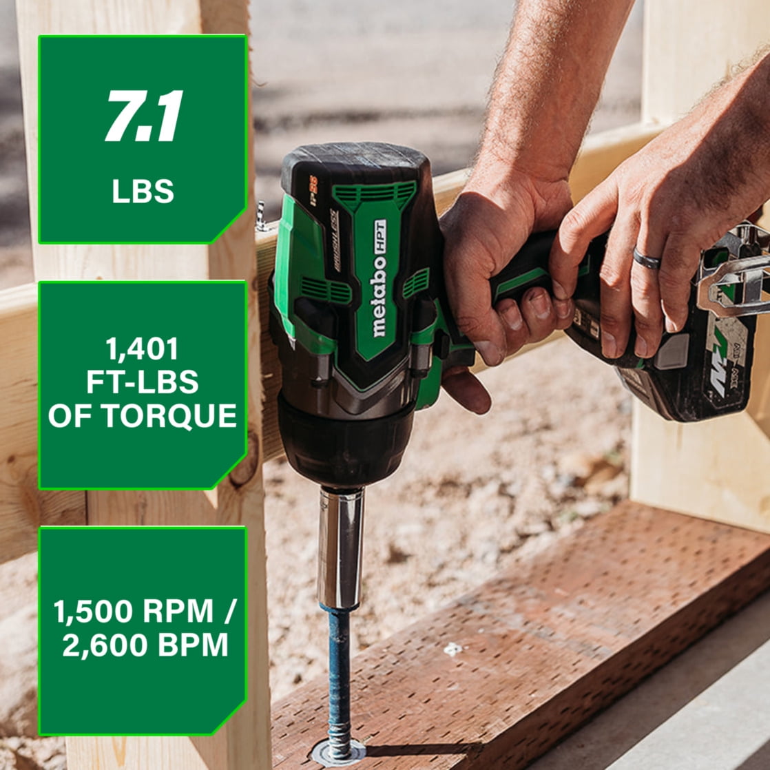 Metabo HPT 36V 3/4 Impact Wrench, Tool Only, WR36DFQ4