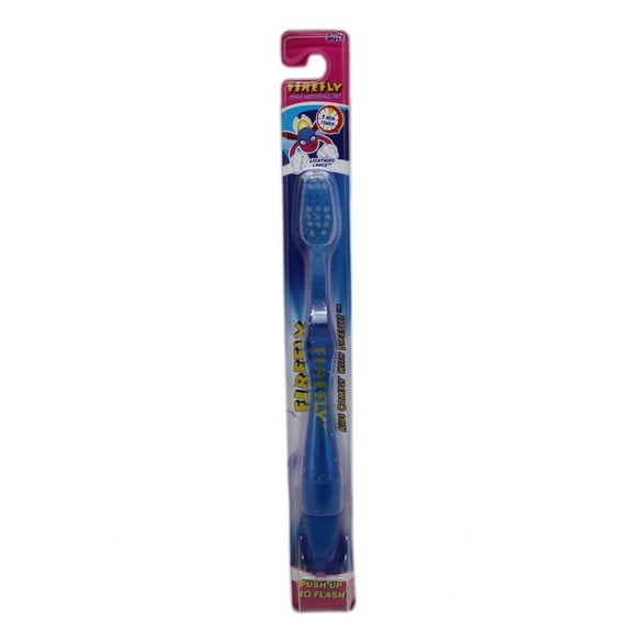 Firefly Glitter Infused Blue Light-Up Timer Kids Toothbrush