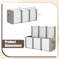 thumbnail image 3 of Gymax Coffre de Terrasse Contenant de Patio avec Couvercle Verrouillable Bac de Rangement en Plastique Résistant aux Intempéries Gris et Blanc, 3 of 9