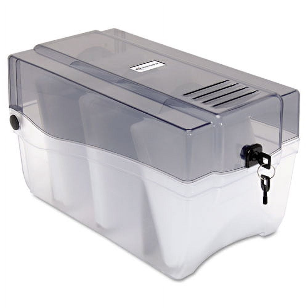Cd/dvd Storage Case, Holds 150 Discs, Clear/smoke | Bundle of 5 Each