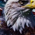 thumbnail image 5 of Orinice Bald Eagle Stars Flag Bathroom Decor Set with Hooks 100% Polyester Shower Curtain for Independence Day Home Bathrooms Decoration 60x72, 5 of 7