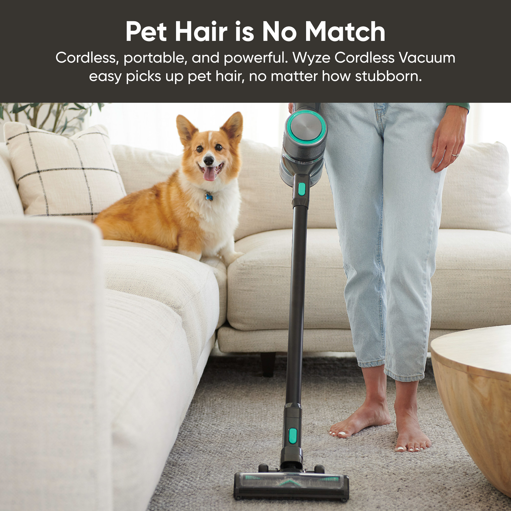 Wyze Cordless Stick Vacuum Cleaner, 20kPa, Lightweight, White photo 5
