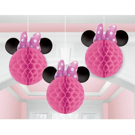 Disney Minnie Mouse Tissue Decorations Set 3 Walmart Com