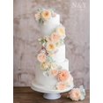 thumbnail image 4 of Flores artificiales N&T Nieting, 50 unidades, rosas coloreadas, 18 cm, 4 of 9
