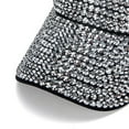 thumbnail image 4 of UJNDER Bling Rhinestones Sport Hats Adjustable Summer Cap Visor Caps for Unisex Outdoor Activities and Fashionable Wear Silver, 4 of 6