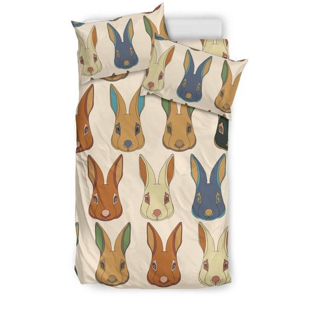Juego de cama con estampado de conejo Rb04
