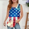 thumbnail image 2 of Jgppe Girls 4th of July Tops Tank Shirts Casual Breathable Sleeveless Tunic Shirts Loose Summer 5-14 Years, 2 of 6