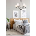 thumbnail image 3 of 3155-SN Millennium Lighting Durham - 5 Light Chandelier-26 Inches Tall and 25 Inches Wide-Satin Nickel Finish    -Traditional Installation, 3 of 3