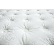 Furniture of America Joneson Fabric Twin Quilted Euro Top Mattress in White