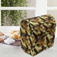 thumbnail image 4 of Abstract Lounger Chair Bag, Cubes and Blocks Form Abstract Style Geometric Digital Graphic Art Pattern, High Capacity Storage with Handle Container, Lounger Size, Black Yellow Brown, by Ambesonne, 4 of 5