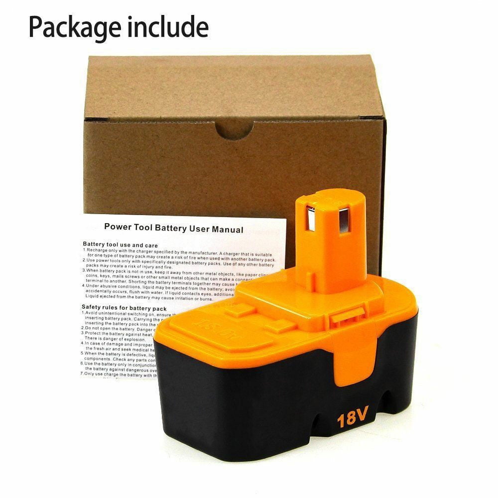 Vanon 2Pack for Ryobi One+ P100 4.0Ah 18 Volt Battery P100 13022 ABP1801 BPP1820