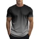 thumbnail image 1 of Tops para hombre, blusas y camisas de manga corta con cuello redondo para hombre, blusa informal de verano para hombre, blusa de manga corta con degradado y cuello redondo, blusa de poliéster para hom, 1 of 4