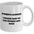 thumbnail image 2 of Domestic Goddess Mug, Ironing Coffee Cup, Housekeeper, Wife, Mom, Grandma, Nonna, Aunt, Sister, Chambermaid, Cleaner,, 2 of 2