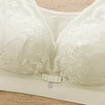 thumbnail image 4 of Fznquz No Underwire Bras Women Lace Lightly Lined Plus Size Soft Yellow Bralette Bras, 4 of 5