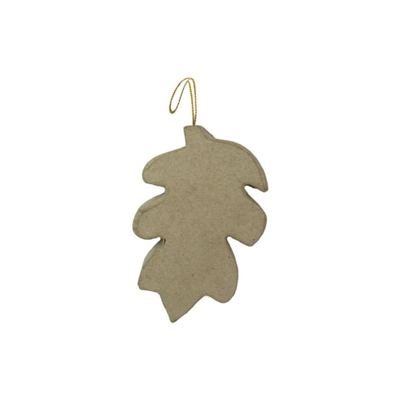 PA Paper Mache Ornament Flat Leaf A 5"