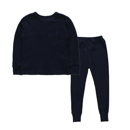 

Toddler Kids Baby Boys and Girls Long Sleeve Sleepwear Outfits Spring and Autumn Fashion Solid Round Neck T-shirt Pants Pajamas Children s Comfortable Loose Home Clothes
