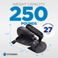 thumbnail image 4 of Stamina Inmotion E1000 Compact Lower Body Workout Strider Machine, 4 of 13