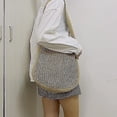 thumbnail image 5 of Bolso de hombro de punto para mujer, bolsos de ganchillo, bolso de mano tejido de gran capacidad, bolso Hobo de ganchillo, bolso de playa, bolso de hombro, 1 Uds., 5 of 5