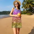 thumbnail image 3 of Disketp Glitter Rainbow para Vestido sin Mangas para Mujeres, Vestidos de Verano para Mujeres, Casual y Holgado para la Playa, 3 of 7