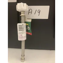 STAR- Fluidmaster Toilet Water Supply Line 9In Stainless Steel Braided Hose