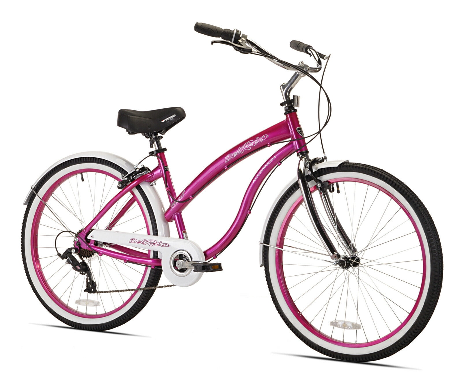 26" Kent Del Rio Womens Cruiser Bike, Magenta W Walmart