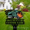 thumbnail image 3 of Handmadetneonsign Waste Collector Metal With Stake, Driver Metal Sign, Grave Marker, Metal Yard Stake 65650, 3 of 5