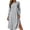 02 Gray, variant on Awdenio Women's Dresses Long Sleeve V Neck Fall Ribbed Knit Soft Stretch A-Line Flowy Mini Dresses, Casual Daily Wear Trendy Outfits