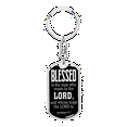 thumbnail image 1 of Blessed Is The Man Jeremiah 17:7 Swivel Keychain Dog Tag Stainless Steel or 18k Gold, 1 of 8