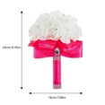 thumbnail image 3 of Wedding Bouquets For Bride Silk Roses Bridesmaid Hand Holding Bouquet For Wedding Artificial Roses Flowers For Wedding Valentine's Day Colorful Flowers Artificial Fall Garland for Fence, 3 of 5