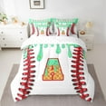 thumbnail image 2 of Manfei Personalized Initial Alphabet A 7-Piece Twin Bedding Sets for Children Kids Boys,Baseball Print Bedding Comforter Set,Abstract Graffiti Splash Breathable Sheet Sets, 2 of 8