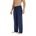 thumbnail image 4 of Baywell Mens Pajama Pants Soft, Lightweight Lounge Pant with Pockets Sleep Pj Bottoms for Men Purple S-2XL, 4 of 6