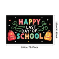 thumbnail image 3 of LUUFILx Happy Last Day of School Backdrop Banner Background Decoration for Classroom Party Supplies Graduation Celebration Photography Props, 3 of 8