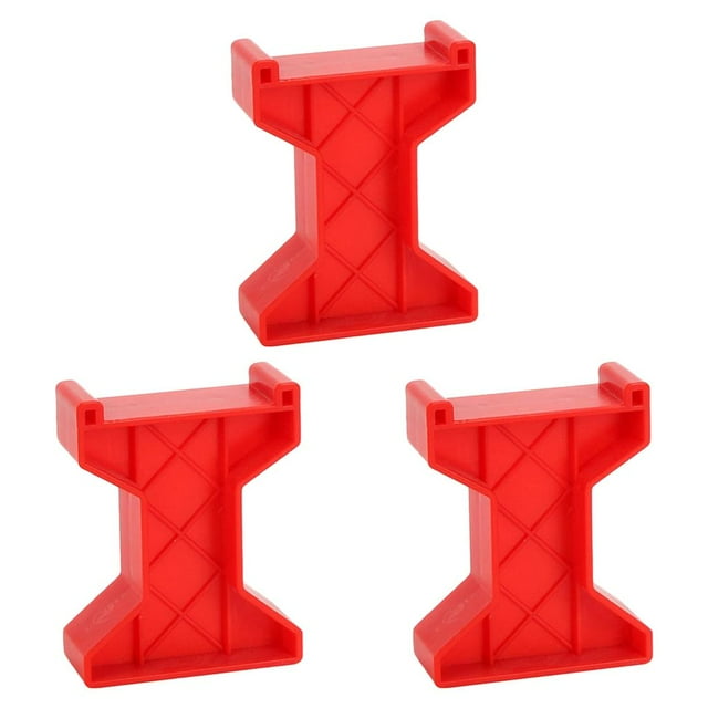 Tachiuwa 3 Pack Train Bridge Piers Track Railway Accessories for 3 and Up A Red