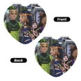 thumbnail image 2 of Qekee Monster High Print Compact Makeup Mirror Folding Mini Pocket Mirror Portable Hand Mirror Double-Sided 2 x 1x Magnification for Woman Girls-Heart Shape, 2 of 9