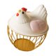thumbnail image 4 of Cesta para huevos con tapa, rústica, decorativa, redonda, para huevos de gallina, colección de huevos Tapa rosa, 4 of 9