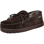 BEARPAW Men's Moc II Multiple Colors Men's Slipper Men's Shoe Comfortable & Lightweight 9.5 Chocolate Faux