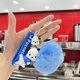 thumbnail image 5 of Llavero Kawaii Sanrio de dibujos animados, colgante de muñeca Pochacco, llavero de coche, mochila, llavero de felpa, adornos, regalo de joyería para amigo, 5 of 5
