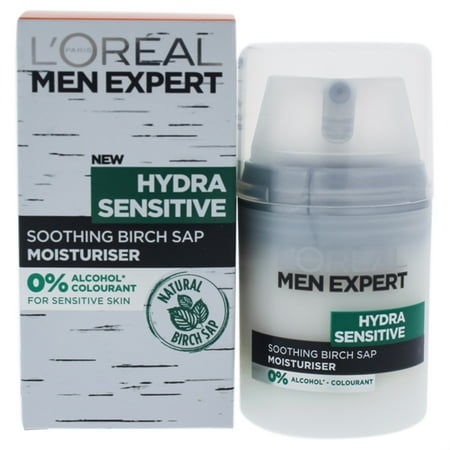 Men Expert Hydra Sensitive Moisturiser by LOreal Professional for Men - 1.7 oz Moisturizer