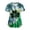 Dark Green, variant on GEWSEY St. Patrick's Day Scrub Tops Women Cute V Neck Short Sleeve Green Shamrocks Printed Nurse Holiday Working Uniforms (Army Green, XL)