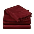 thumbnail image 2 of Superior Egyptian Cotton 530 Thread Count Deep Pocket Sheet Set, California King Size, Burgundy, 2 of 7